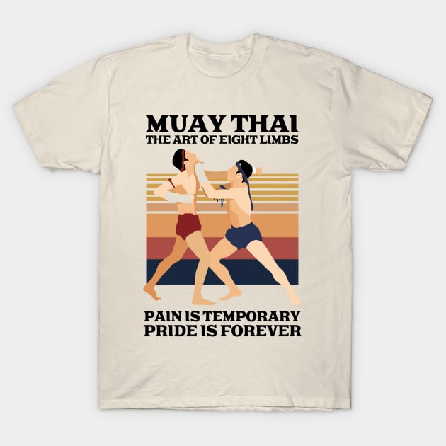 Muay Thai Boran The Art of Eight Limbs T-Shirt by KewaleeTee